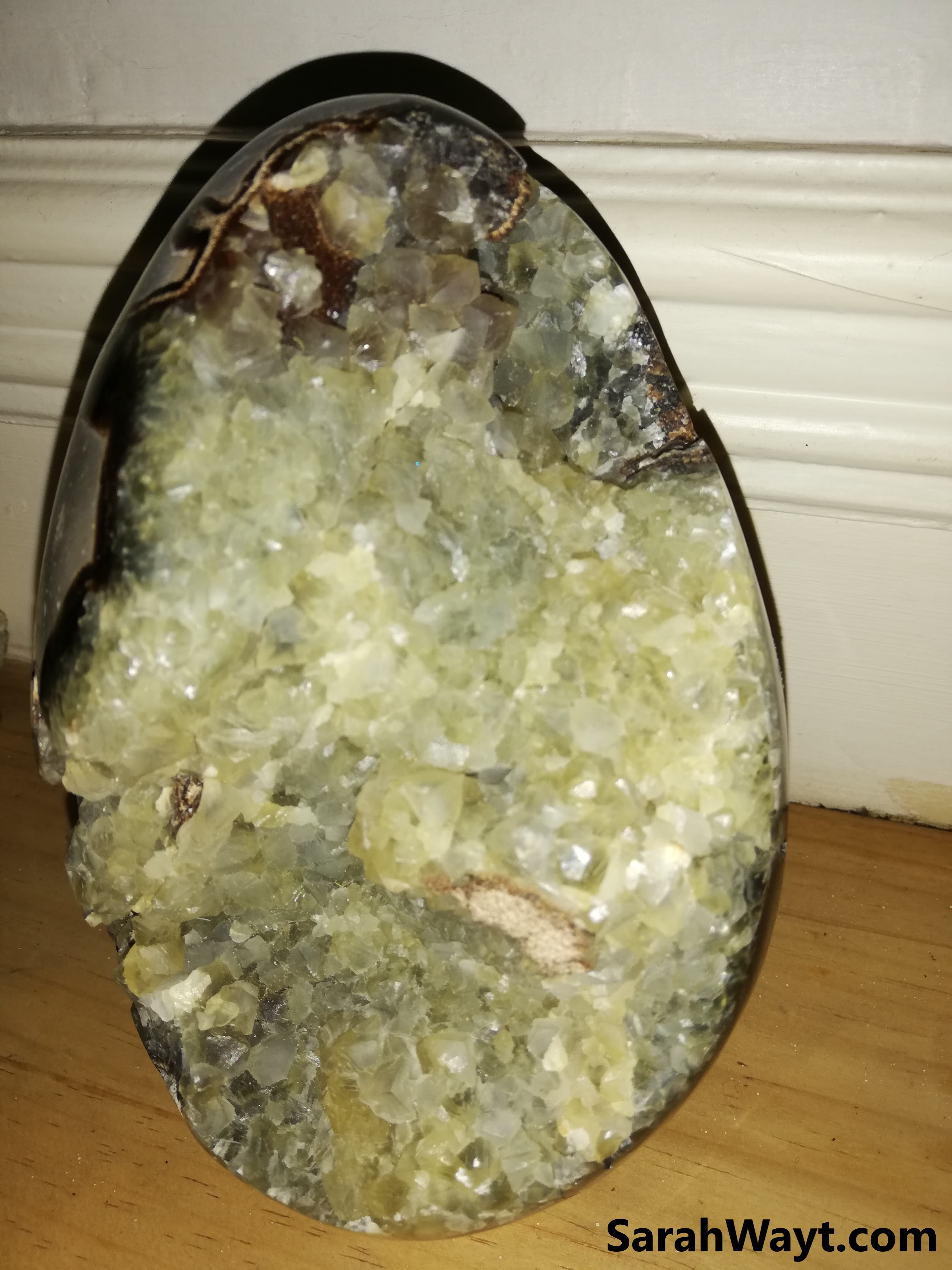 Septarian dragons egg found at the rock gem and bead festival in newcastle
