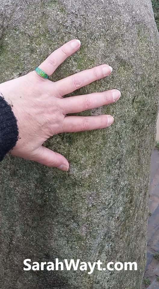 touching base. this is the stone of destiny in ireland