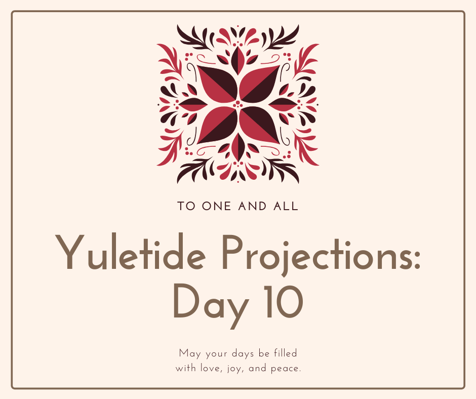 Yuletide projections and thanks. Merry Christmas