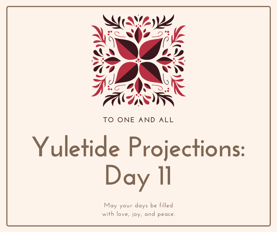 Yuletide thanks and projections. Merry Christmas
