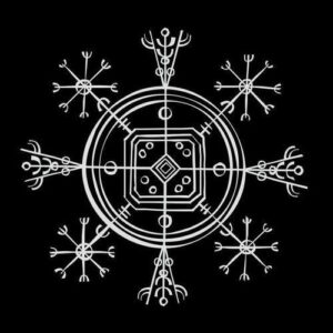 Winter solstice Yule symbol