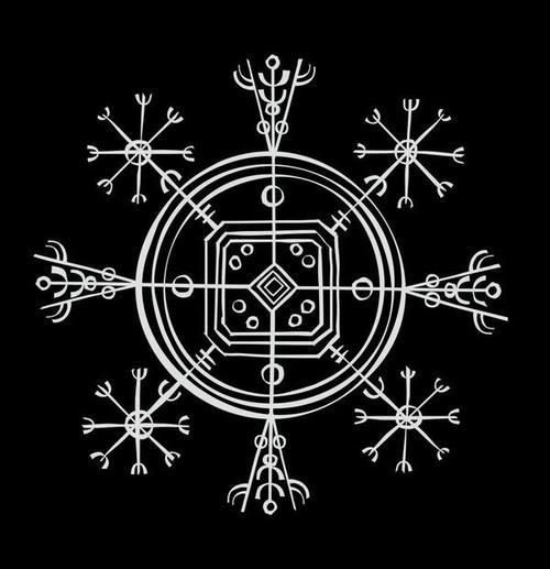 Winter solstice Yule symbol