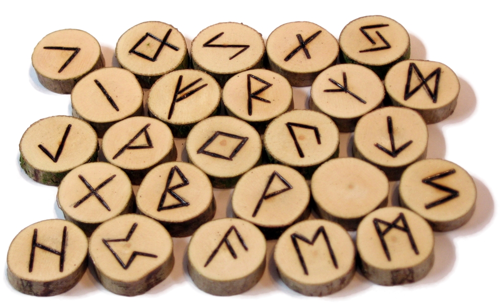 runes from wood